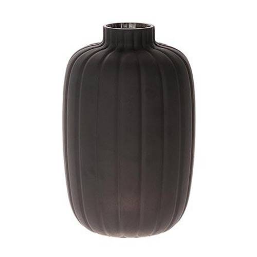 Glas Vase Dartmor schwarz D16cm H25cm