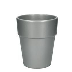 Keramik Orchidee Übetopf Eliz silber D12.5cm H15.5cm