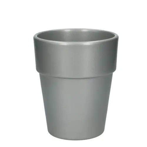 Keramik Orchidee Übetopf Eliz silber D12.5cm H15.5cm