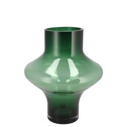 Glas Vase Filou grau/grün D17cm H20cm