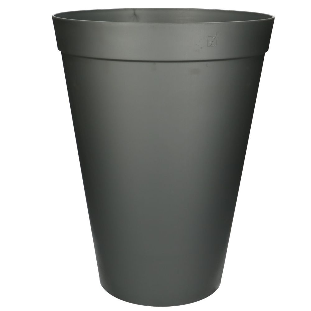 Kunststoff Vase grau D30cm H40cm 17l