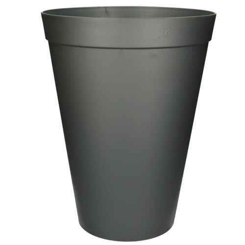 Kunststoff Vase grau D30cm H40cm 17l