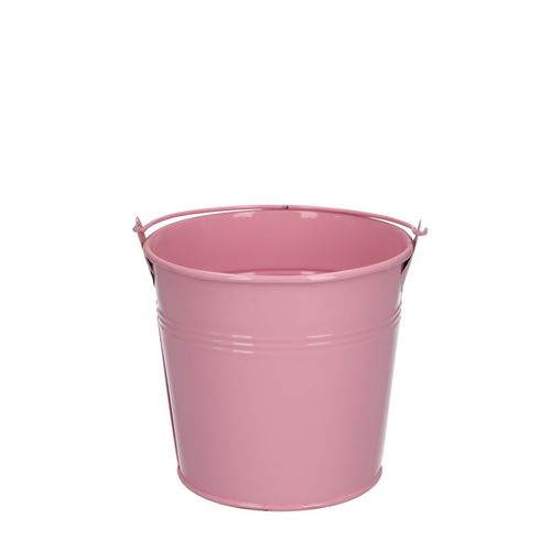 Zink Eimer rosa D12.5cm H11cm