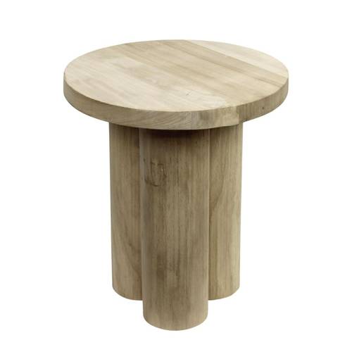 Beisteltisch Paulownia braun D36cm H40cm