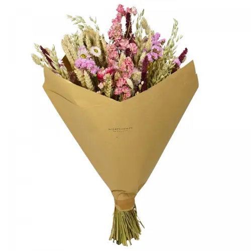 Trockenblumen Strauss Classic rosa L60cm