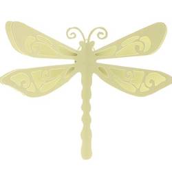 Wandaufhänger Libelle grün D18cm