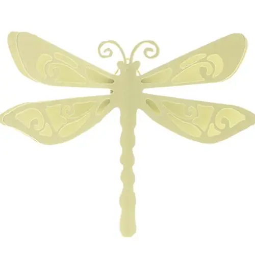 Wandaufhänger Libelle grün D18cm