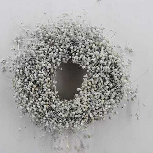 Kranz Flachs weiss D30cm