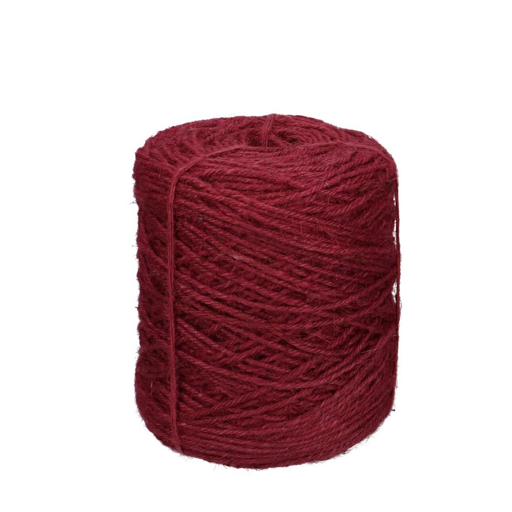 Flachsseil bordeaux rot D3mm 1kg
