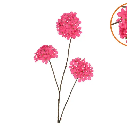 Seiden Hortensie lila L85cm