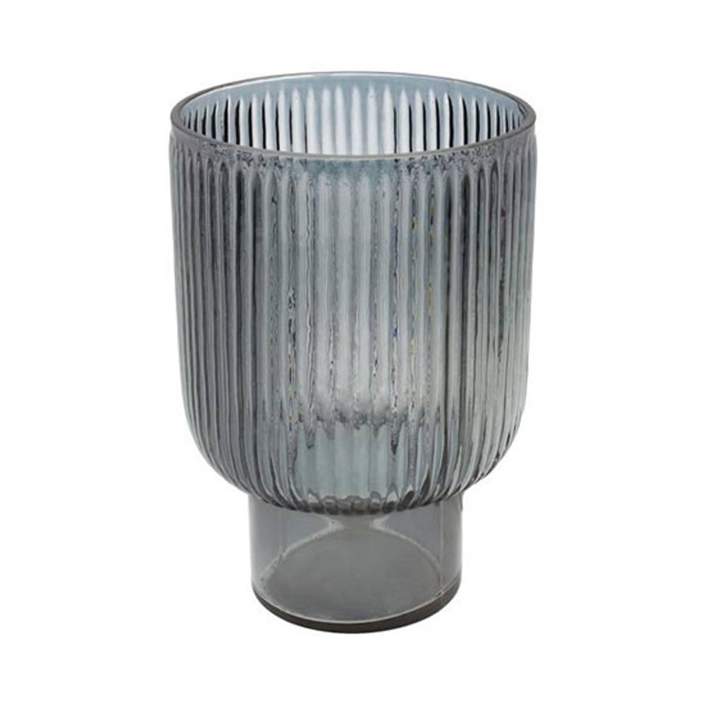 Glas Teelicht Chandelier grau D15cm H21cm