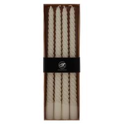 Kerze Crown Twist creme 02x30cm x4