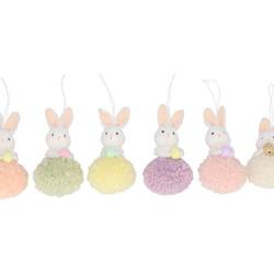 Hänger Hase Fun Dreamy mix pastel 07x11cm