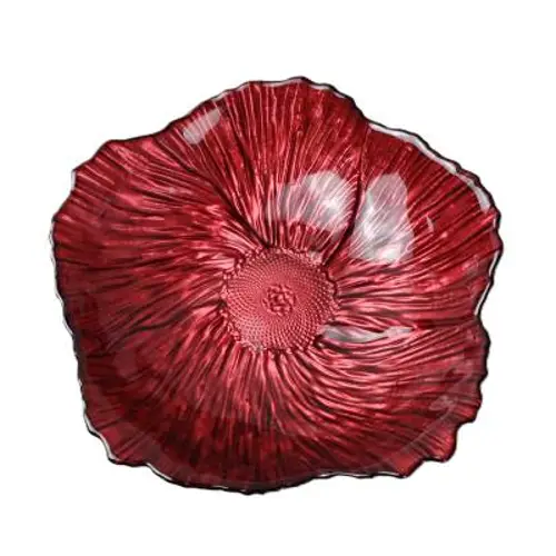 Keramik Schale Rania rot D25cm H07cm