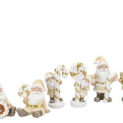 Deko Santa Kuchen mix creme 10x09x11cm
