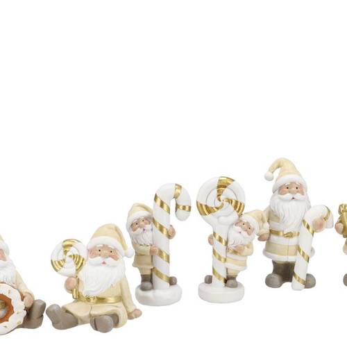 Deko Santa Kuchen mix creme 10x09x11cm