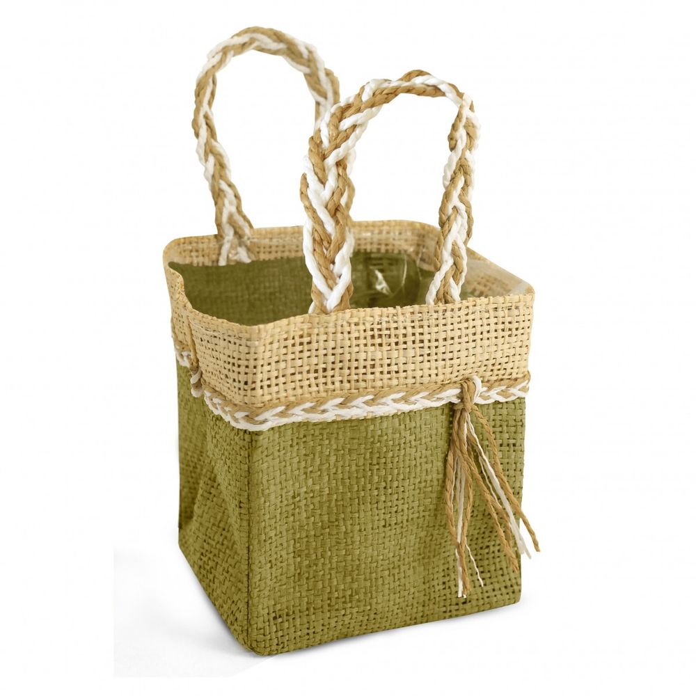 Tasche Mooréa grün 11x11x12.5cm Eco