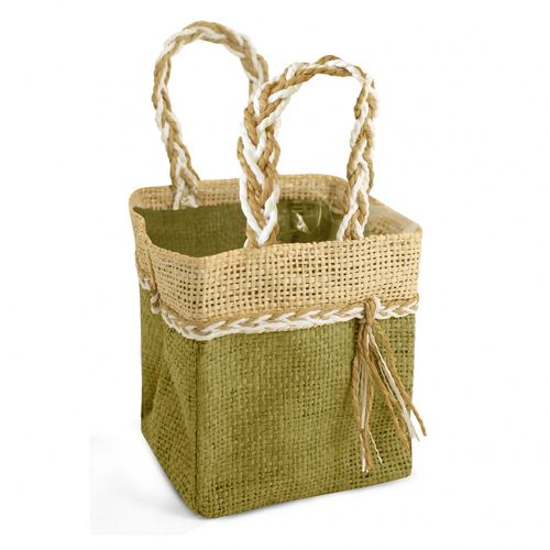 Tasche Mooréa grün 11x11x12.5cm Eco