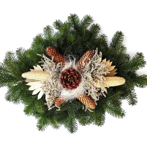 Grabdecke Natur NM Zapfen 45x80cm (3250)