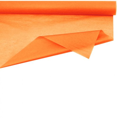 Dekostoff Rolle 75cm Seide orange 50m 28gr