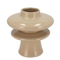 Keramik Vase Oxford Sand creme 20x20x20cm