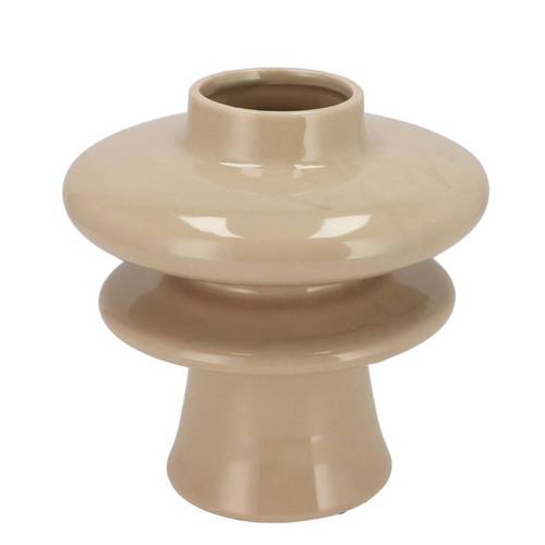 Keramik Vase Oxford Sand creme 20x20x20cm