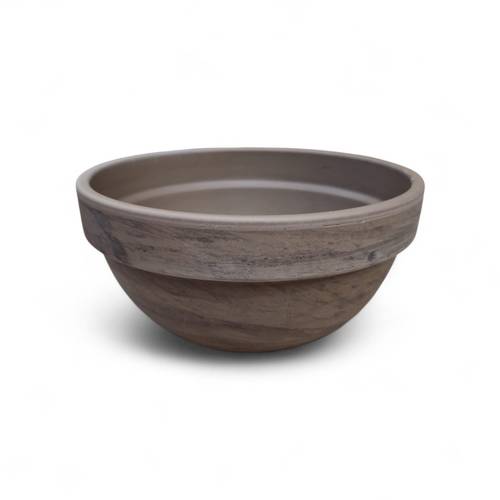 Keramik Tontopf Basalt grau D23cm H11cm