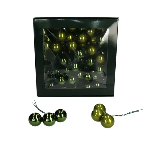 Kugel auf Draht dunkel grün D02.5cm x144 