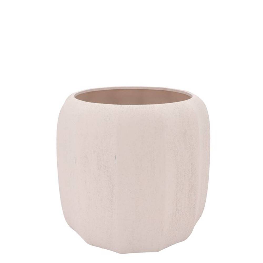 Keramik Übertopf Sidney Bleached creme 17x17x16cm