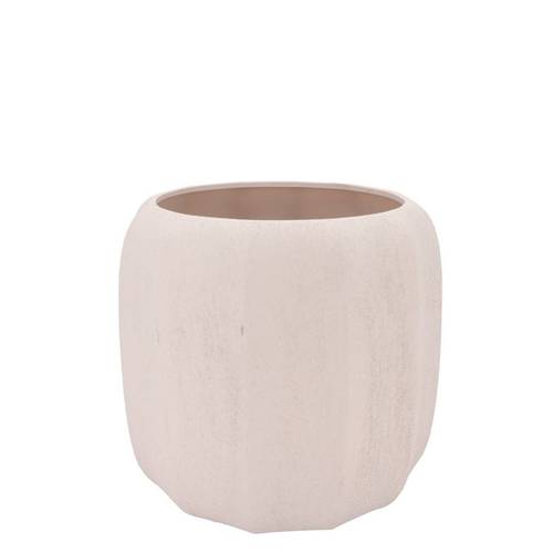 Keramik Übertopf Sidney Bleached creme 17x17x16cm
