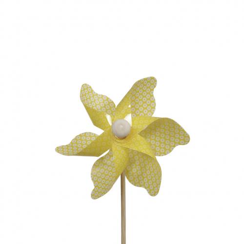 Windmüle auf Stab gelb L20cm 09cm