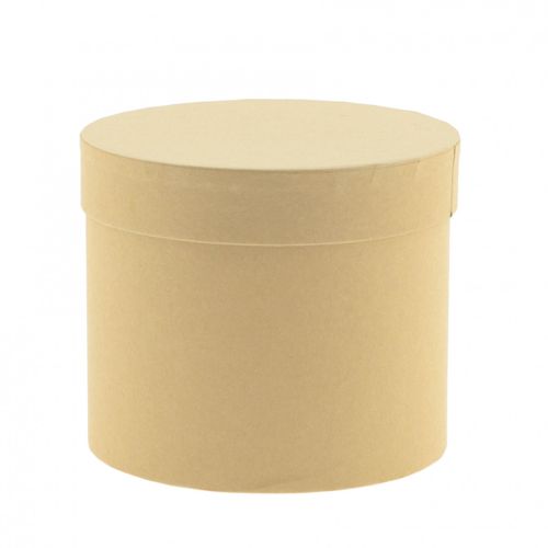 Hatbox Karton Natur D15cm H13cm
