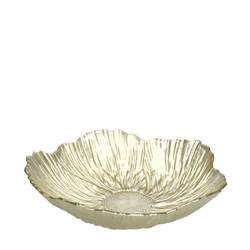 Glas Schale Rania gelb D25cm H07cm  
