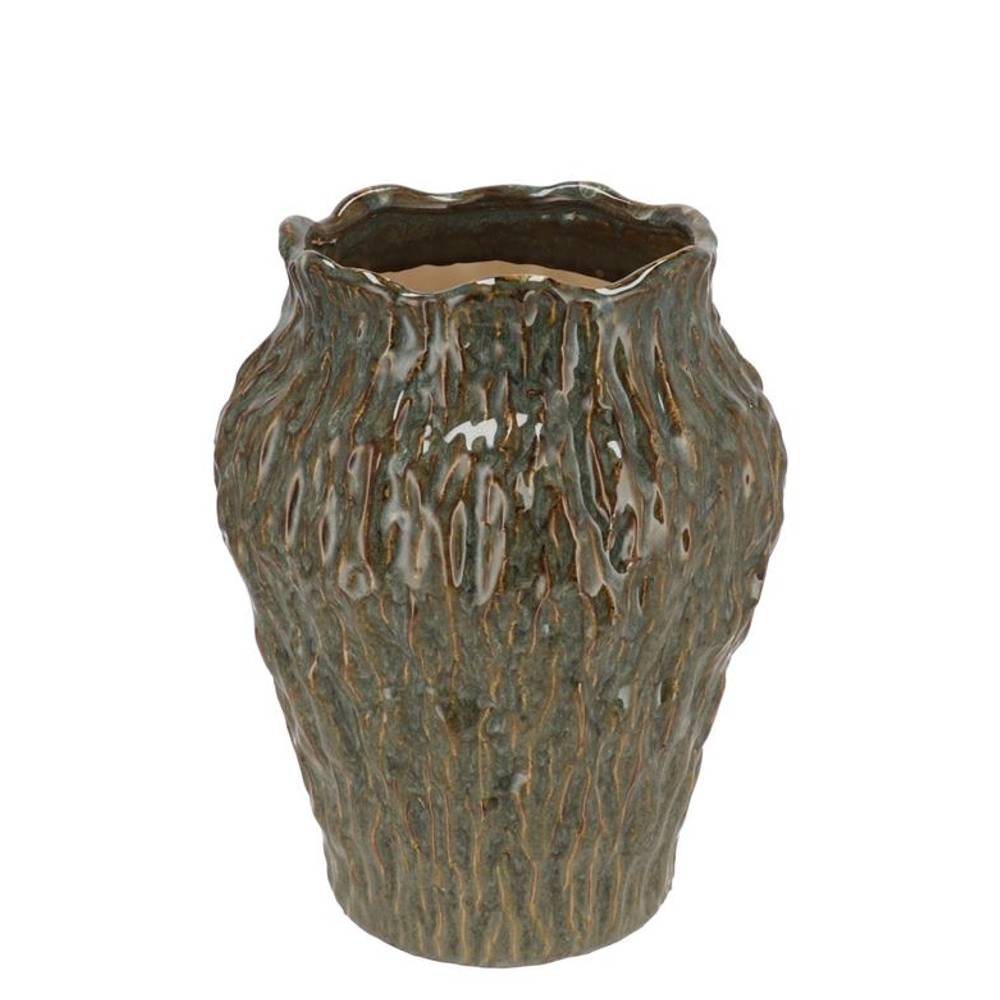 Keramik Vase Cody grün 22x22x25cm