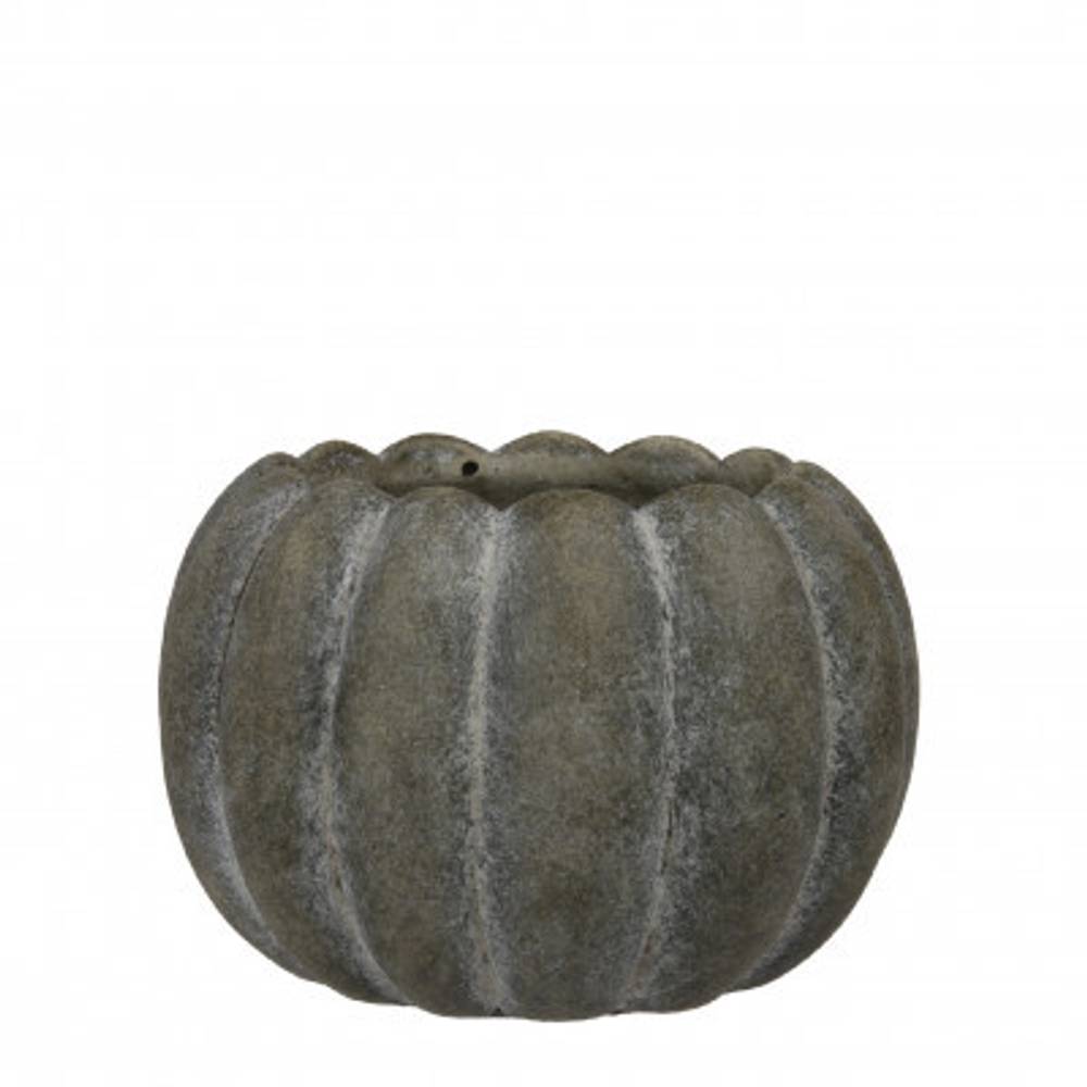 Keramik Schale Kürbis grau D17.5cm H10.5cm