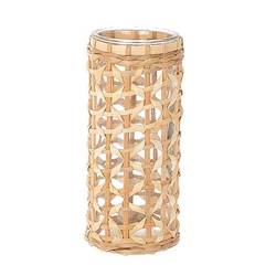 Glas Vase Wadai natur D11cm H25cm