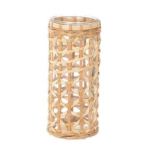 Glas Vase Wadai natur D11cm H25cm