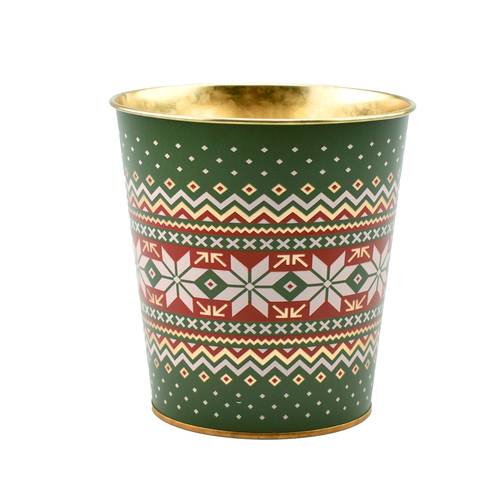 Zink Übertopf Esra grün D13cm H13cm