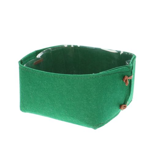Übertopfdeckel Filz grün D20cm H9.5cm