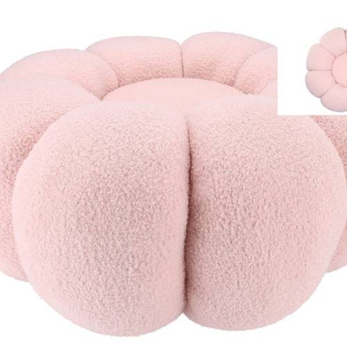 Hocker Teddy Blume rosa 65x30cm