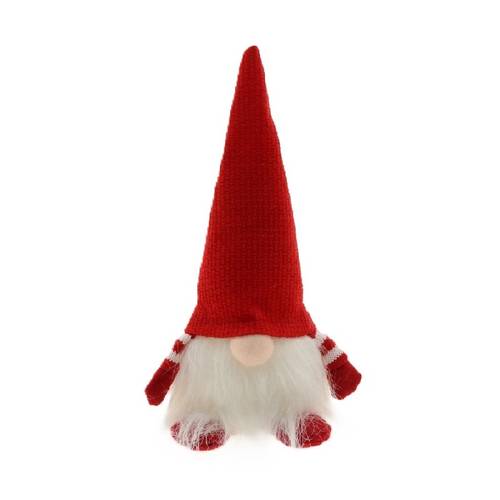 Deko Gnom rot/weiss D08cm H17cm
