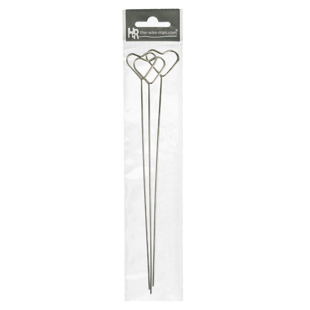Kartenhalter Herz silber 20cm x3