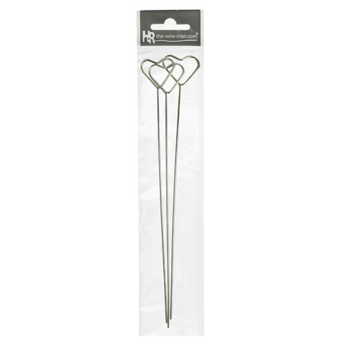 Kartenhalter Herz silber 20cm x3