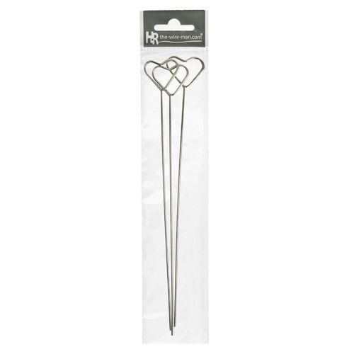 Kartenhalter Herz silber 20cm x3