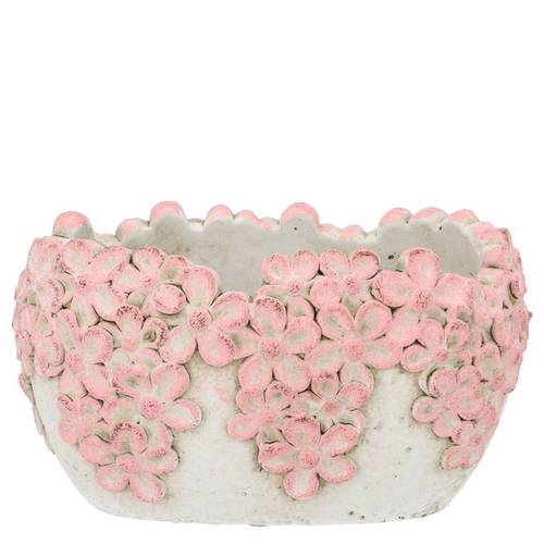 Beton Schale Dante Bloom rosa 20x12x11cm