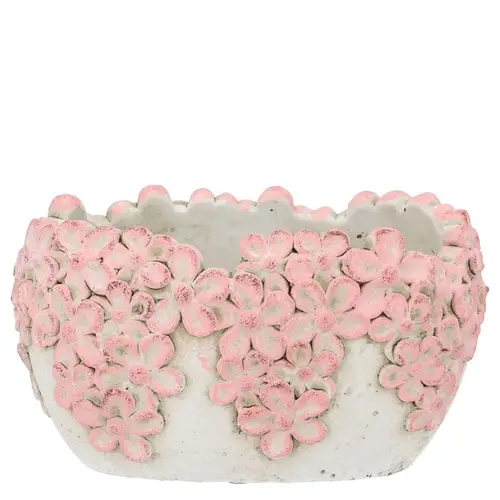 Beton Schale Dante Bloom rosa 20x12x11cm