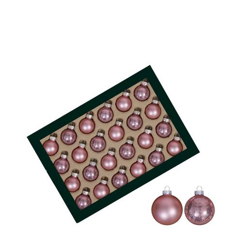 Kugel mix hell rosa D02.5cm x24 