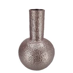 Keramik Vase Evora Metallic grau 25x25x39cm