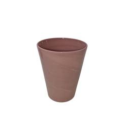 Keramik Übertopf Orchidee lila D13cm H16cm