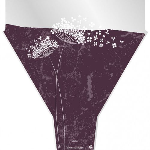 Tüte Wishes violett 50x35x10cm x50